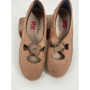 SAS Criss Slip-On Loafers in Praline Soft Leather Women's Size 7.5M-NEW